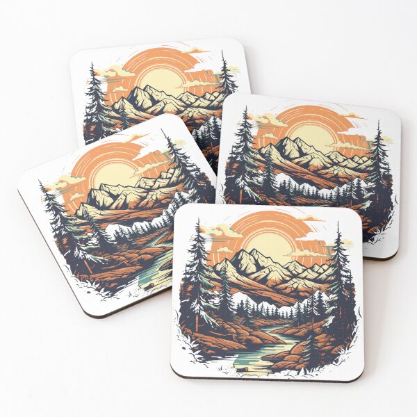 Item preview, Nature With Mountains  designed and sold by NicolasGlowArt.
