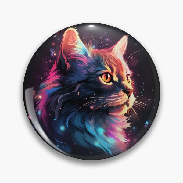 Artikelvorschau, Schöne Katze im bunten Style, Geschenk Katze entworfen und verkauft von Andrea-Design.