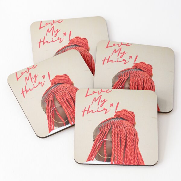 Item preview, Red Braids Glory - Hair Love Portrait designed and sold by mymagicstoreus.