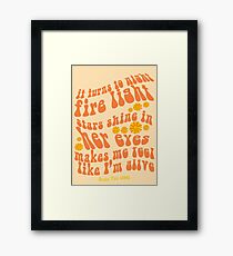 Greta Van Fleet Flower Power Framed Print
