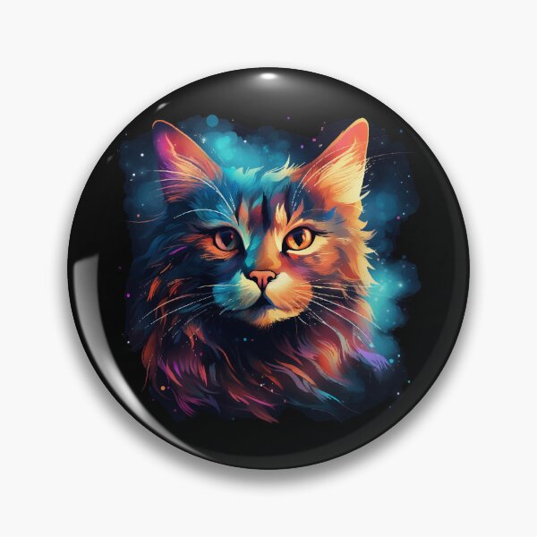 Artikelvorschau, Schöne Katze im bunten Style, Geschenk Katze entworfen und verkauft von Andrea-Design.