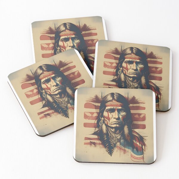 Item preview, Native American Male Folk Art Design designed and sold by Luxpavo.