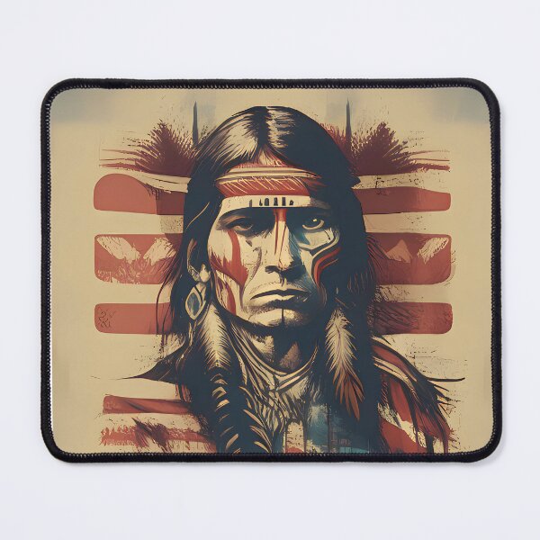 Item preview, Native American Male Folk Art Design designed and sold by Luxpavo.
