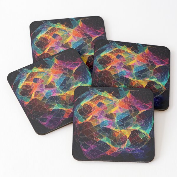 Item preview, Abstract rainbow background consisting of colored triangles. designed and sold by NurjanBR.