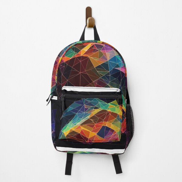 Item preview, Abstract rainbow background consisting of colored triangles. designed and sold by NurjanBR.