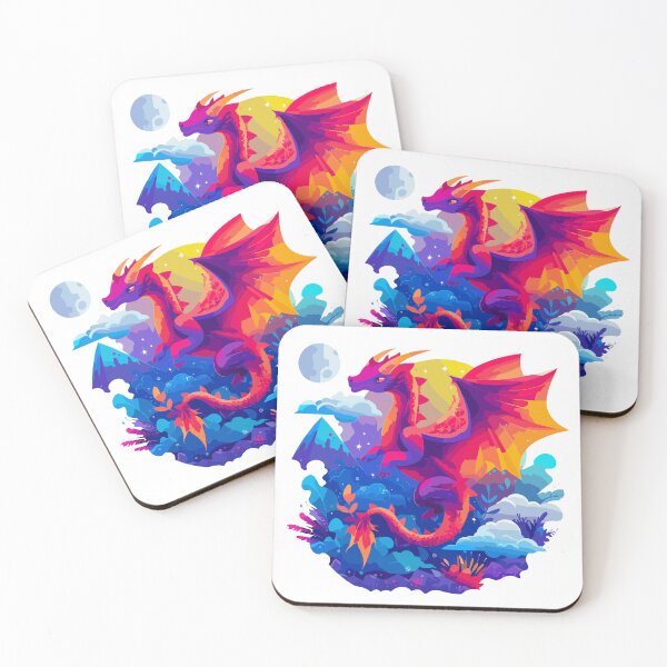 Item preview, Vibrant Dragon Illustration designed and sold by DragonFantasia.