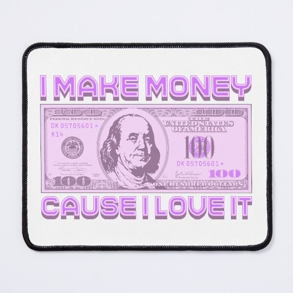 Item preview, I like money (purple) designed and sold by Alien-Theory.
