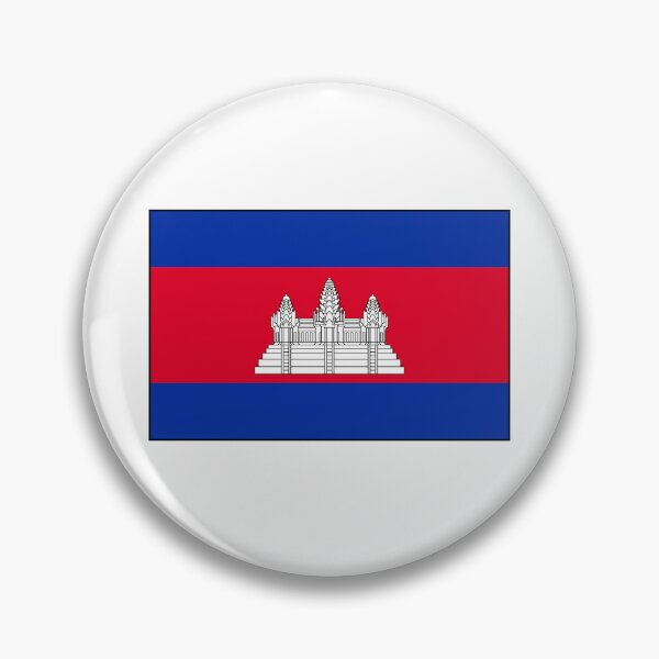 Item preview, Minimalist Cambodia Flag designed and sold by Allaboutasia.
