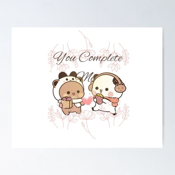 Bubu Dudu - Cute Couple Cartoon Poster for Sale by DARTETA