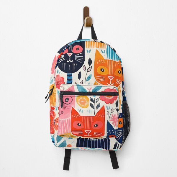 Item preview, colorful cat collage print designed and sold by dcrc.
