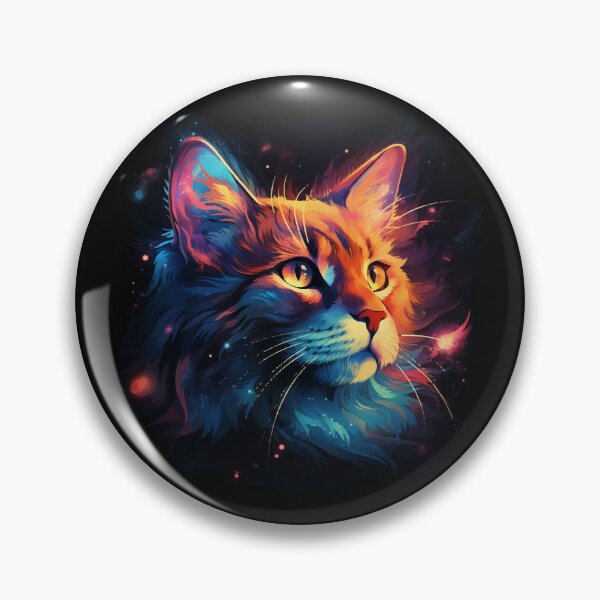 Artikelvorschau, Schöne Katze im bunten Style, Geschenk Katze entworfen und verkauft von Andrea-Design.