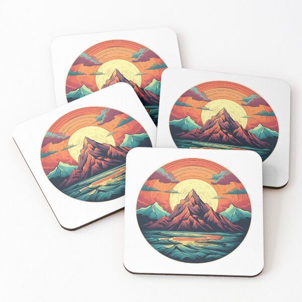Item preview, Futuristic Mountains designed and sold by NicolasGlowArt.