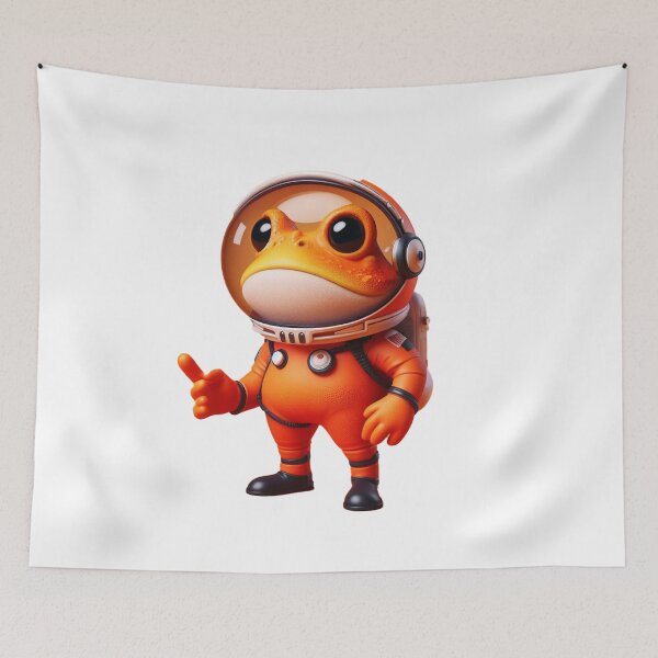 Aperçu de l'œuvre Un mignon crapaud de l'espace créée et vendue par fireytoad.