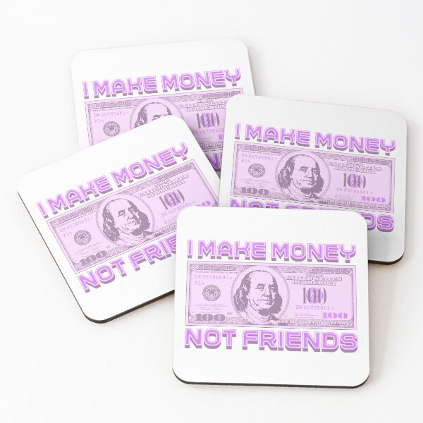Item preview, I make money... not friends (purple) designed and sold by Alien-Theory.