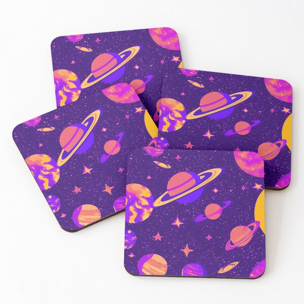 Item preview, Planetarium - cosmic dust pattern in pinkish - orangeish designed and sold by CushyNest.