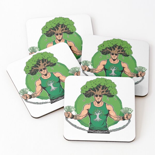Item preview, tree man with chains and money around designed and sold by stickersvnzla.