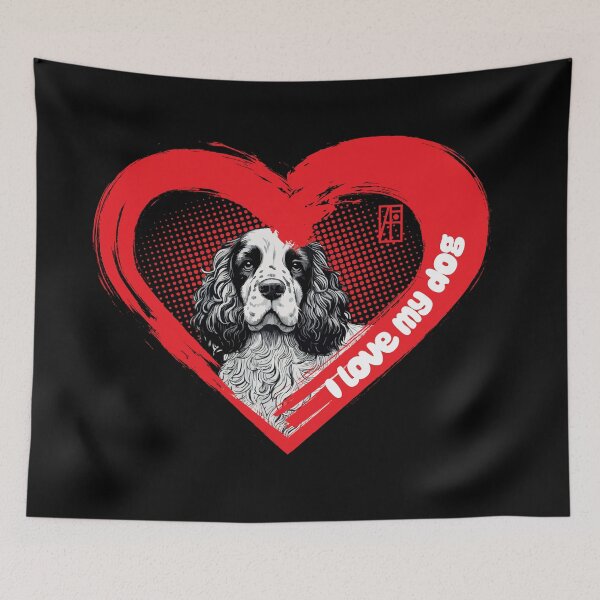 Item preview, I Love My English Cocker Spaniel - Energetic dog - I Love my dog designed and sold by ArtProjectShop.