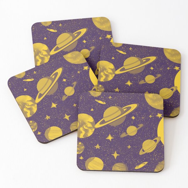 Item preview, Planetarium - cosmic dust pattern in goldish designed and sold by CushyNest.