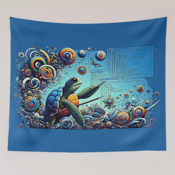 Item preview, Syntax Swirls: Navigating the Sea of Python Functions designed and sold by TuringTacoTales.