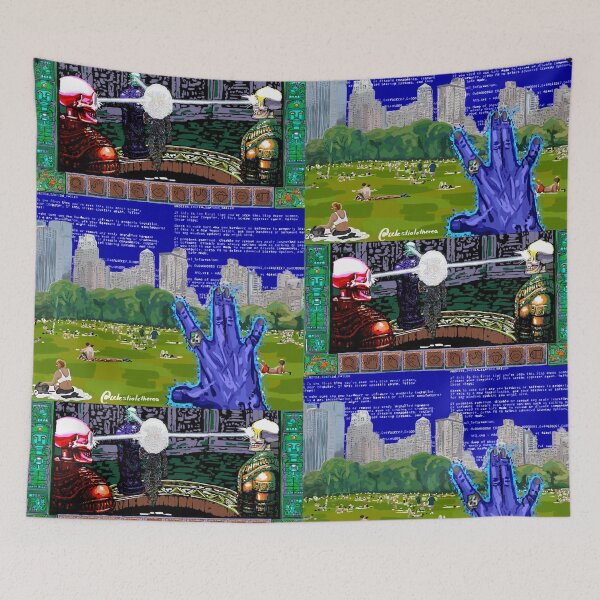 Item preview, Cybercore Old Web Inspired City Landscape designed and sold by celestialethere.