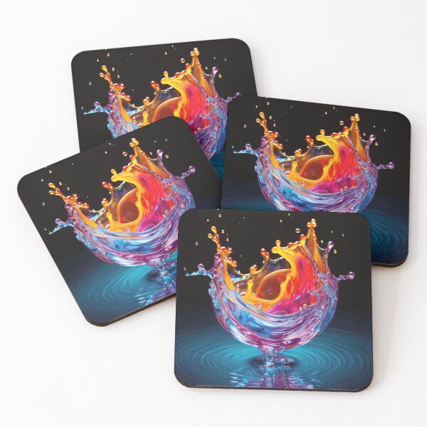 Item preview, Vivid colour water drop hitting water to create a splash designed and sold by Graphics By Craig.