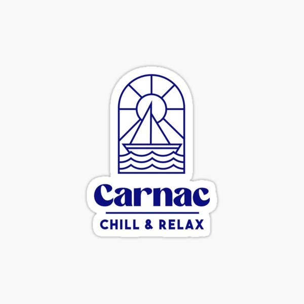 Aperçu de l'œuvre Carnac Chill & Relax - Bretagne Morbihan 56 Mer Vacances Plage créée et vendue par Burning Dog.