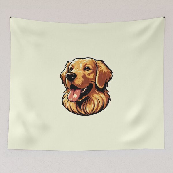 Item preview, Golden Retriever Doggo: A Portrait of Joyful Canine Companionship designed and sold by DethLock.