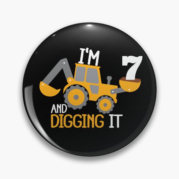 Artikelvorschau, Bau-Geburtstag Digging It: 7. Geburtstag auf Schwarz entworfen und verkauft von sweetbelle.