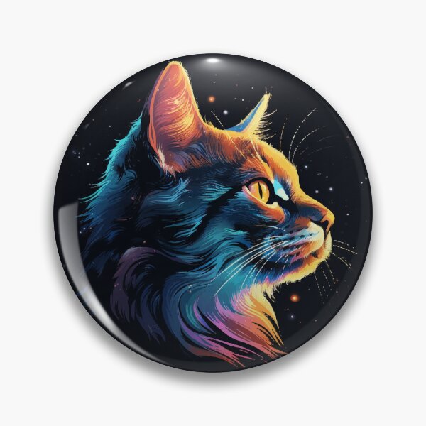 Artikelvorschau, Schöne Katze im bunten Style, Geschenk Katze entworfen und verkauft von Andrea-Design.