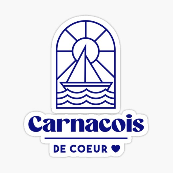 Aperçu de l'œuvre Carnacois de coeur - Bretagne Morbihan 56 Mer Vacances Carnac créée et vendue par Burning Dog.