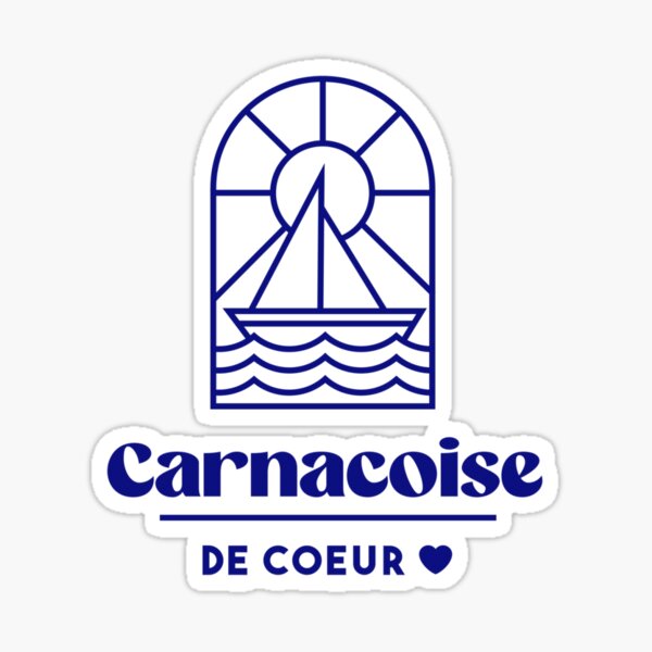 Aperçu de l'œuvre Carnacoise de coeur - Bretagne Morbihan 56 Mer Vacances Carnac créée et vendue par Burning Dog.
