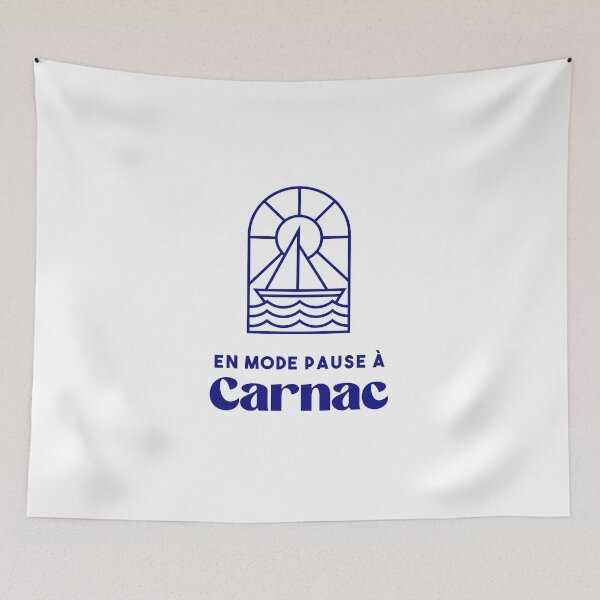 Item preview, Carnac in break mode - Brittany Morbihan 56 Sea Holidays Beach designed and sold by Burning Dog.