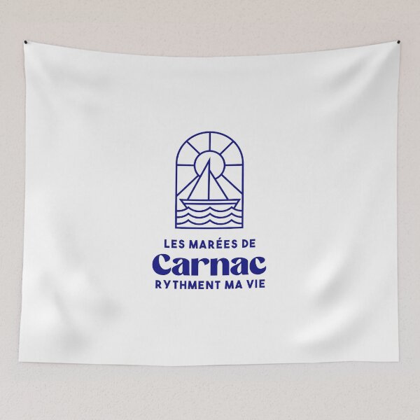 Item preview, Carnac the tides punctuate my life - Brittany Morbihan 56 Sea Holidays Beach designed and sold by Burning Dog.