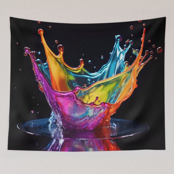 Item preview, Vivid colour water drop hitting water to create a splash designed and sold by Graphics By Craig.