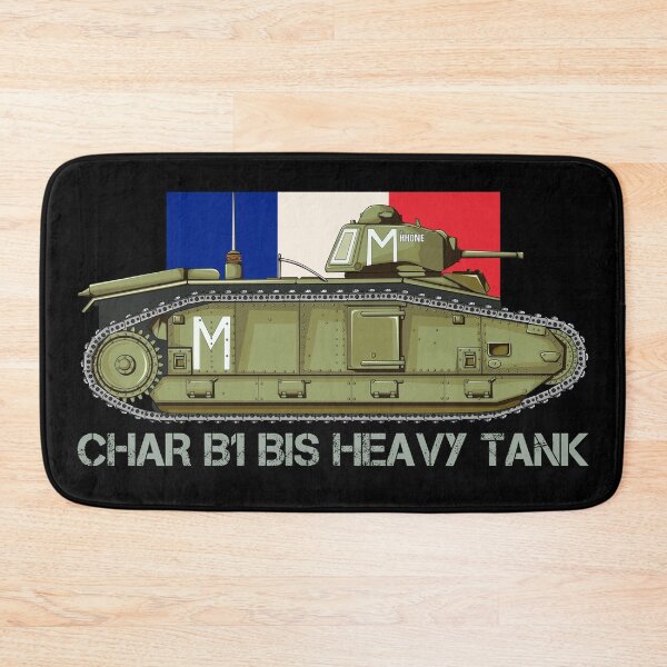 Artikelvorschau, Char B Heavy Tank WWII Französische Armee Kampfpanzer Frankreich Flagge entworfen und verkauft von MilitaryMart.