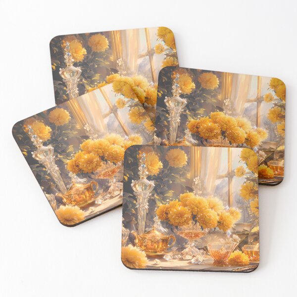 Item preview, Crystal and Gold Tea  Set designed and sold by DigitalRevvi.