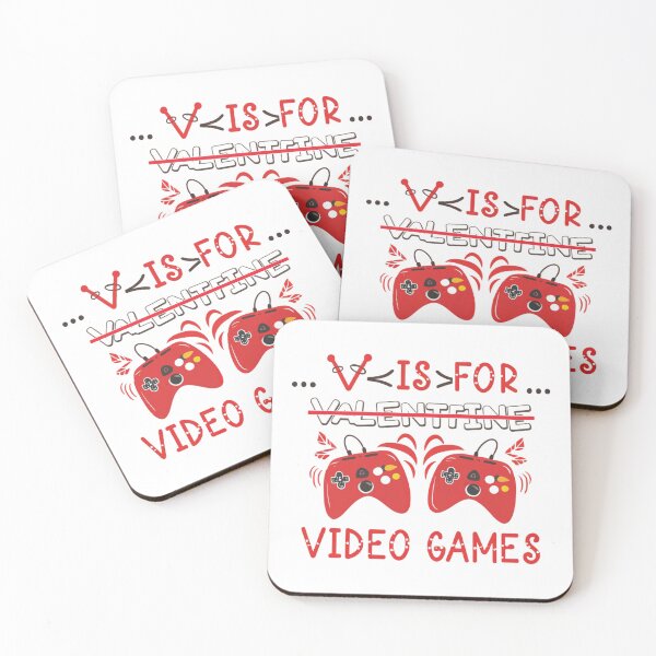 Item preview, v is for video games funny valentines day gamer  designed and sold by STREET  STORE.