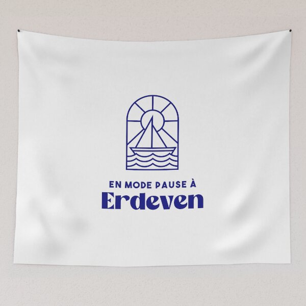 Item preview, Erdeven in pause mode - Brittany Morbihan 56 Sea Holidays Beach designed and sold by Burning Dog.