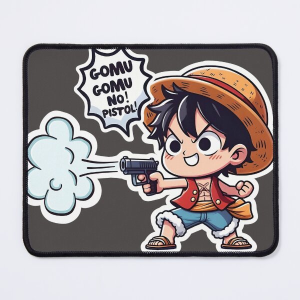 Item preview, Luffy from the One Piece anime attacking with his well-known punch designed and sold by SophiaOnePiece.