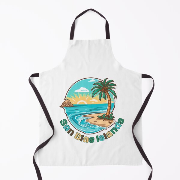 Item preview, San Blas Islands Panama Beach Scene Palm Trees Sunshine  designed and sold by julyperson.