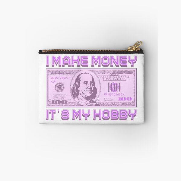 Item preview, I make money... it's my hobby (purple) designed and sold by Alien-Theory.