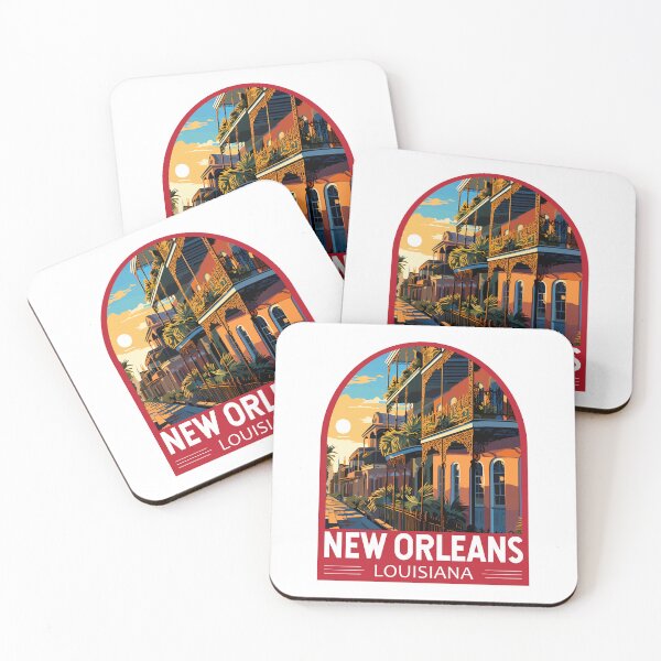 Item preview, New Orleans Louisiana Travel Art Emblem designed and sold by KrisSidDesigns.