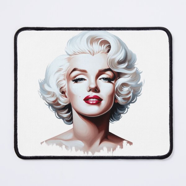 Item preview, Portrait of Marilyn Monroe with distinctive white-blonde curly hairstyle, bright red lips and classic make-up. designed and sold by NexusSales.