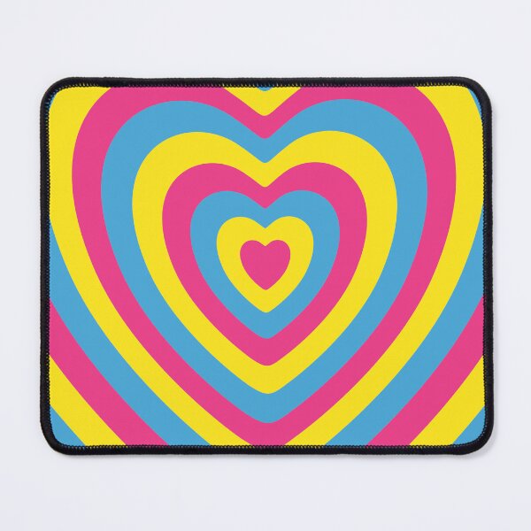 Item preview, Concentric Heart Cyan Magenta and Yellow Colors designed and sold by LinDraws.