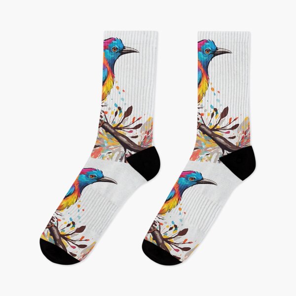 Item preview, Colourful Bird with Colourful Background designed and sold by Gaborai.