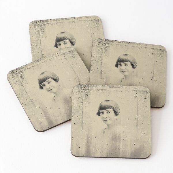 Item preview, Mural of Lady with Short Hair on Concrete - dePace' designed and sold by mrpropcake.