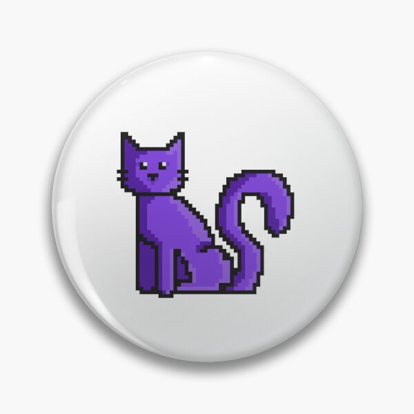 Item preview, Pixel Cat Purple designed and sold by Samirasart.
