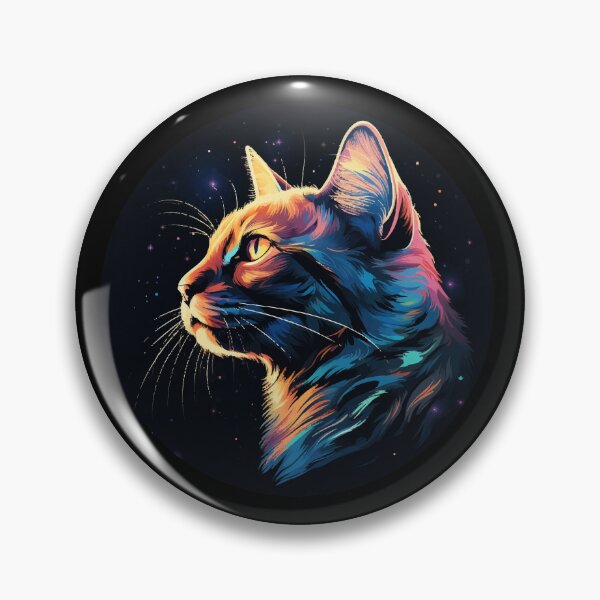 Artikelvorschau, Schöne Katze im bunten Style, Geschenk Katze entworfen und verkauft von Andrea-Design.