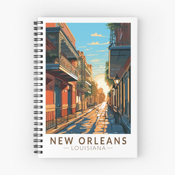 Item preview, New Orleans Louisiana French Quarter Travel Art Vintage designed and sold by KrisSidDesigns.