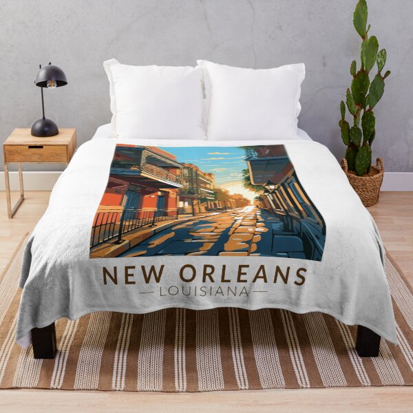 Item preview, New Orleans Louisiana French Quarter Travel Art Vintage designed and sold by KrisSidDesigns.